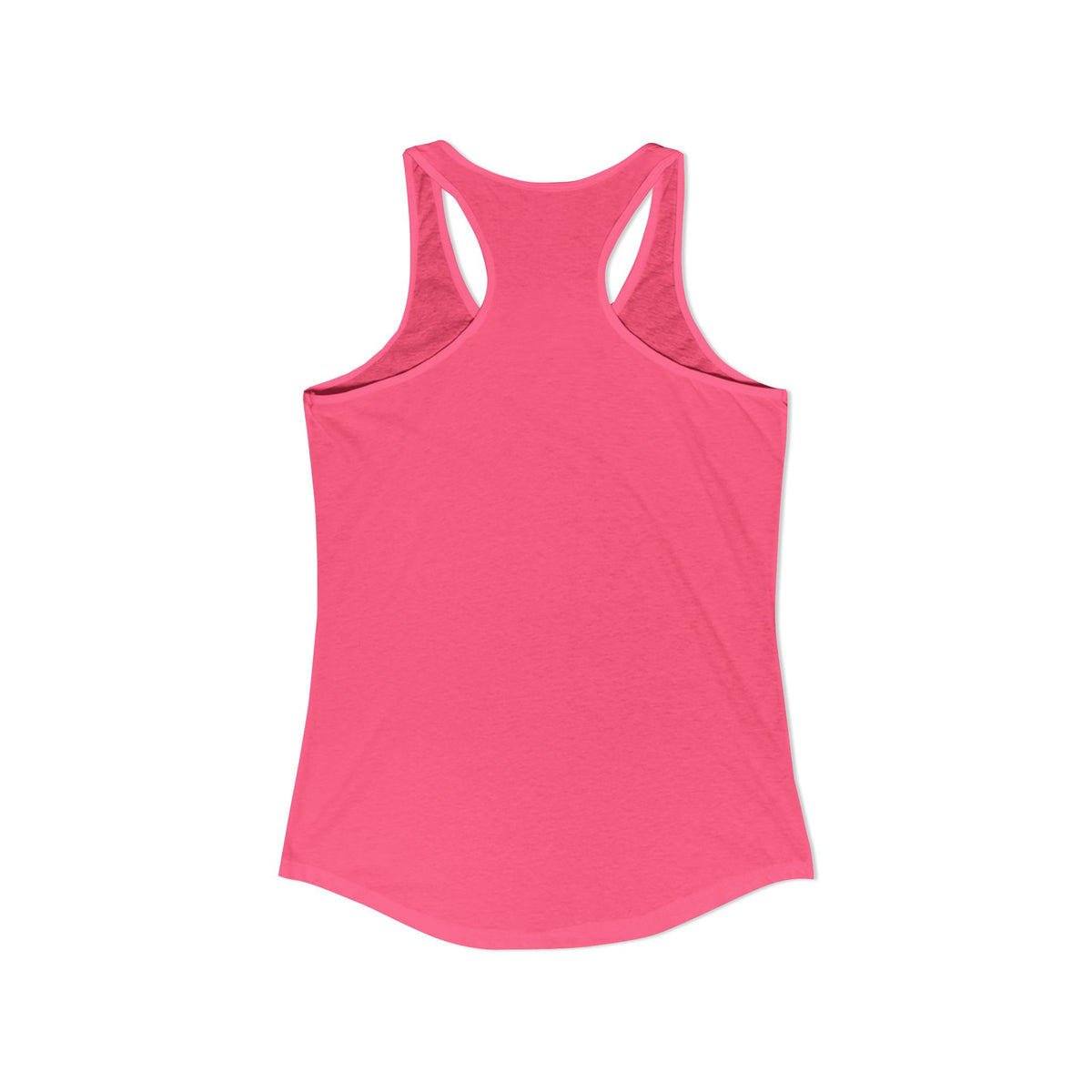 One Alcohol Please Tank, Solid Hot Pink, back flat lay showing the plain undecorated racerback