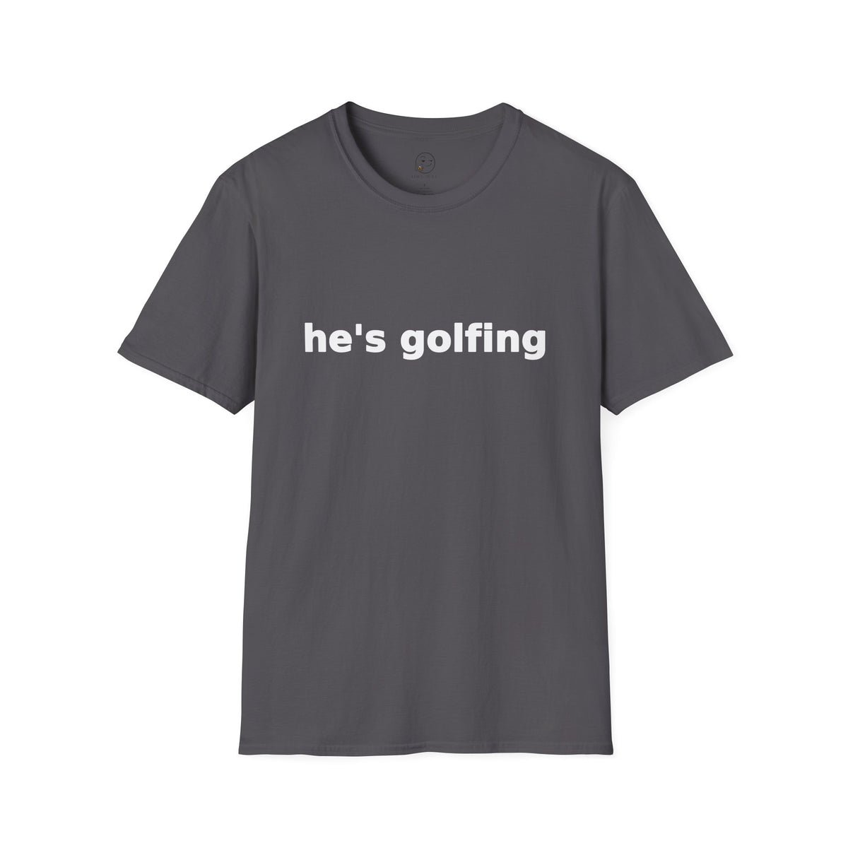 Golf Widow Shirt, Charcoal grey, front flat lay