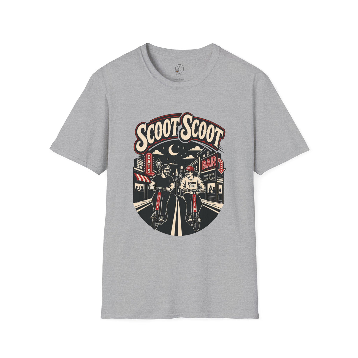 Scoot Scoot Shirt, Sport Grey, front flat lay