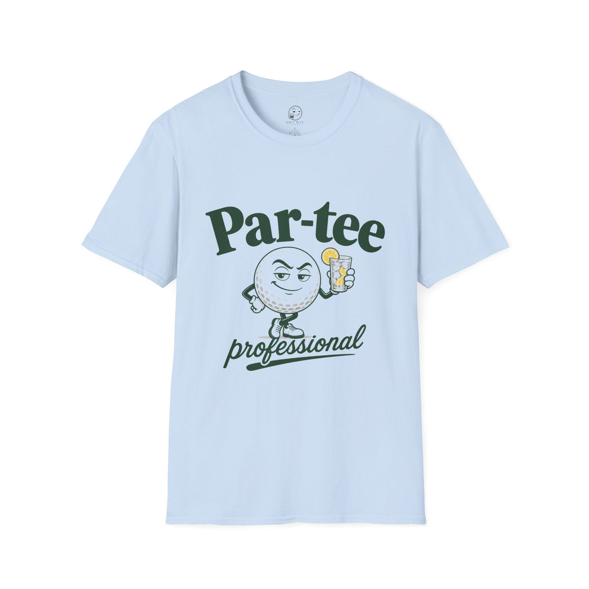 Par-Tee Professional Shirt, Light Blue, front flat lay