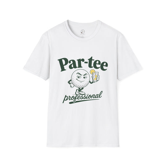 Par-Tee Professional Shirt, White, front flat lay