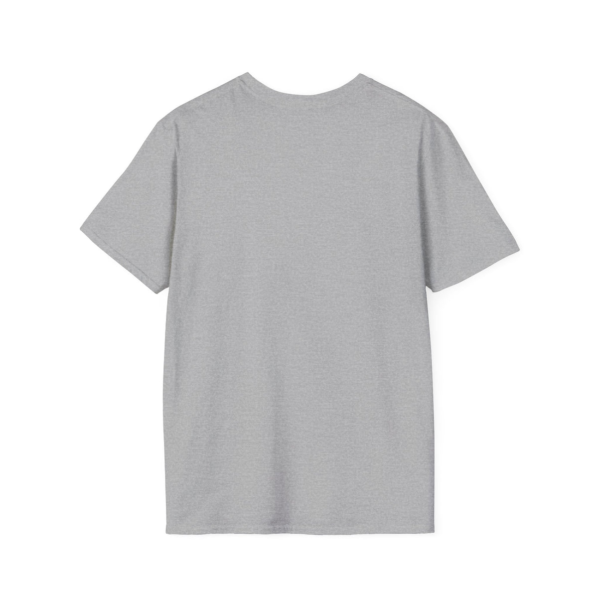 Some Days End in Codes Shirt, Sport Grey, back flat lay showing the plain undecorated back